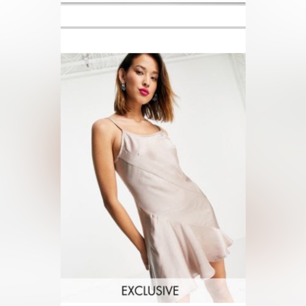 ASOS satin mini slip dress